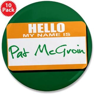 Pat McGroin Name tag Womens Long Sleeve Dark T Sh