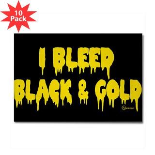 Bleed Black and Gold Rectangle Magnet (10 pack)