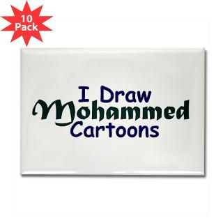 Draw Mohammed Cartoons Rectangle Magnet (10 pack