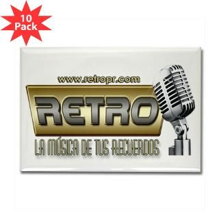 Retro Rectangle Magnet (10 pack)