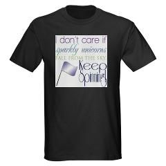 Colorguard I dont care if sparkly unicorns fall fr T Shirt by