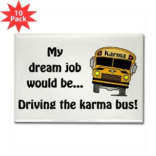 Karma Bus Rectangle Magnet (10 pack)