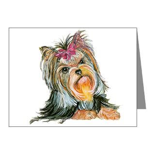 Yorkie Gifts for Yorkshire Terriers Note Cards (Pk