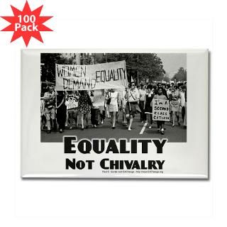 equality not chivalry rectangle magnet 100 pack $ 154 99