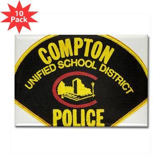 Compton School Police Rectangle Magnet (10 pack)