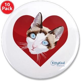 kitty kind valentine s red heart cat 3 5 button $ 169 99
