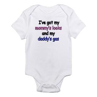 mommys looks, daddys gas Body Suit by customtees4tots