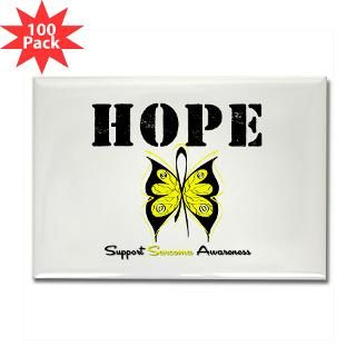 hopebutterfly sarcoma rectangle magnet 100 pack $ 168 99