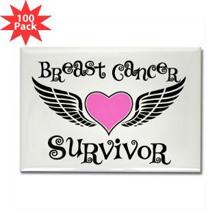 breast cancer survivor rectangle magnet 100 pack $ 168 99