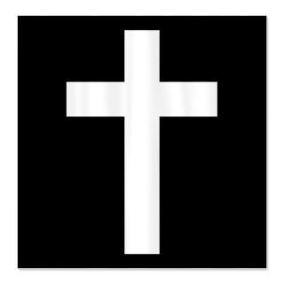 White Christian Cross  Expressive Mind