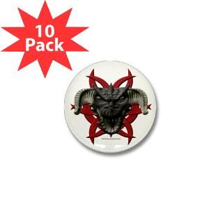 Black Dragon Head Design Rectangle Magnet (10 pack