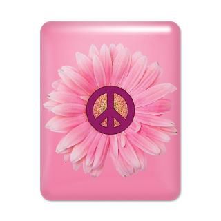 Anit War Gifts  Anit War IPad Cases  Pink Peace Daisy iPad Case