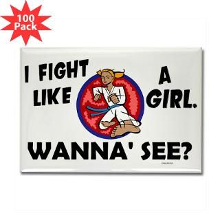 fight like a girl 3 rectangle magnet 100 pack $ 174 99