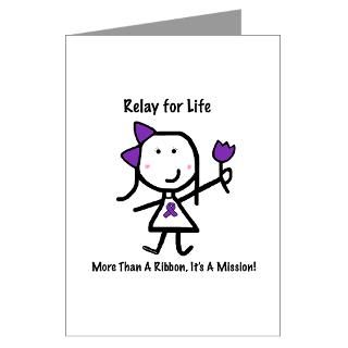 Purple Ribbon   Relay for Life 3.5 Button (10 pac
