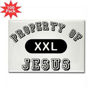 property of jesus rectangle magnet 100 pack $ 189 99