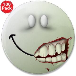 zombie smiley face 3 5 button 100 pack $ 179 99