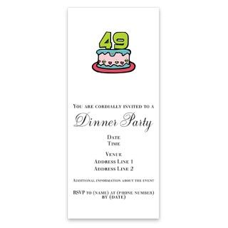 49th Birthday Cake Invitations by Admin_CP1556321