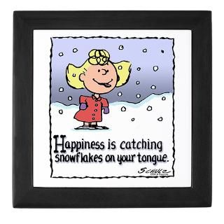 Happiness isSnowflakes Keepsake Box