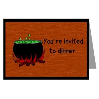 Goth Gifts  Goth Greeting Cards  Dinner Invitation Greeting Card
