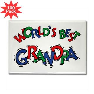 world s best grandpa rectangle magnet 100 pack $ 189 99