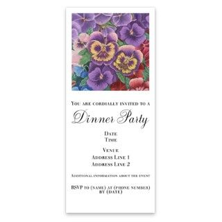 Pansies Floral Invitations by Admin_CP177522