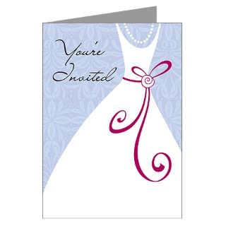  Corsage Greeting Cards  Wedding Dress Invitation Greeting Card