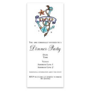 Dad Anchor Tattoo Invitations by Admin_CP9433921  512573293