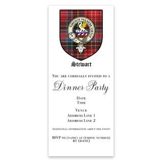 Stewart Clan Crest Tartan Invitations by Admin_CP4567472