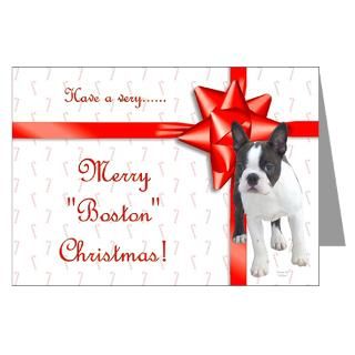 Boston Terrier Holiday Greeting Cards  Buy Boston Terrier Holiday