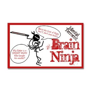 Brain Ninja Gifts  Brain Ninja Bumper Stickers  Brain Ninja Car