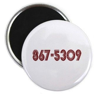 1980S Gifts  1980S Kitchen and Entertaining  867 5309 Magnet
