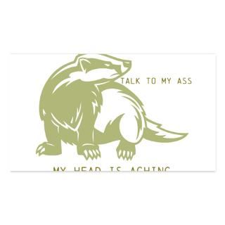 Team honey badger 5.25 x 5.25 Flat Cards by designsanddesigns