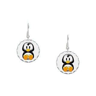 Anime Gifts  Anime Jewelry  Cartoon Penguin Earring Circle Charm