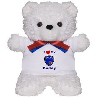 911 Gifts  911 Teddy Bears  I Love Police Daddy Teddy Bear