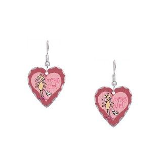 Childrens Gifts  Childrens Jewelry  Horsey Girl Earring Heart Charm