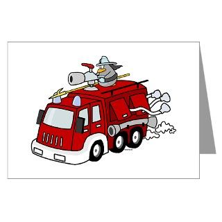 911 Gifts  911 Greeting Cards  Fire Truck Greeting Cards (Pk of 10)