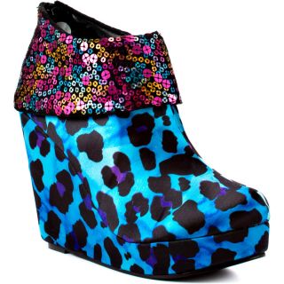 Iron Fists Multi Color Treasure Box Wedge   Turquoise for 84.99