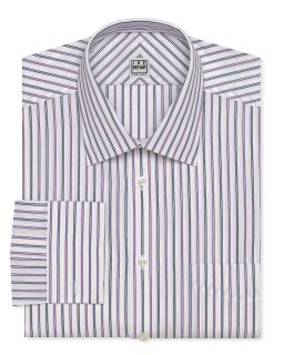 Ike Behar Stripe Dress Shirt   Regular Fit, French Cuffs