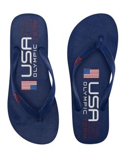 Ralph Lauren Team USA Olympic Collection Flip Flops