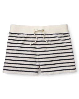 Girls Sunshine Stripe Terry Shorts   Sizes 7 14