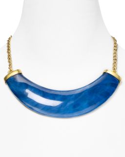 Kenneth Jay Lane Polished Gold Horn Necklace, 16