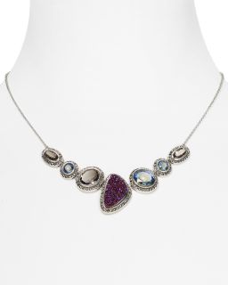 Jack Moorea Mystic Drop Drusy Stone Necklace, 16