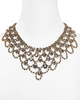 Cara Accessories Large Lace Effect Bib Necklace, 17