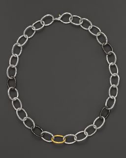 And 24 Kt. Gold Hoopla Chain Link Necklace, 18