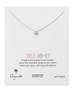 Dogeared Three Wishes Silver Necklace, 18