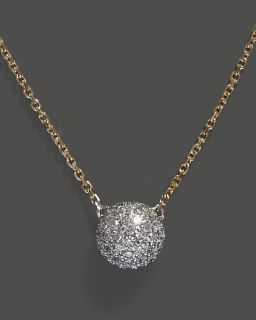 Pavé Ball Pendant Necklace, .20 ct. t.w., 18