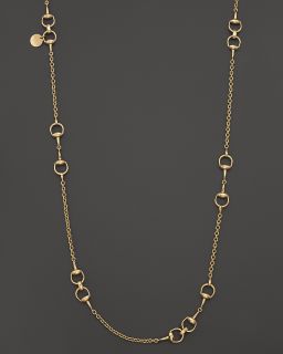 Gucci 18K Yellow Gold Horsebit Necklace, 35.5