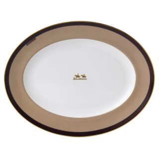 wedgwood equestria oval platter price $ 281 25 color burgandy tan