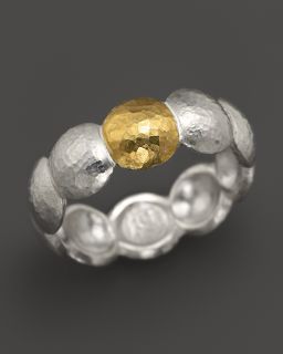Gurhan Lentil Ring in Sterling Silver & 24K Gold