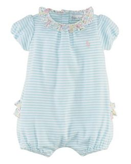 Ralph Lauren Childrenswear Infant Girls Stripe Bubble Shortall